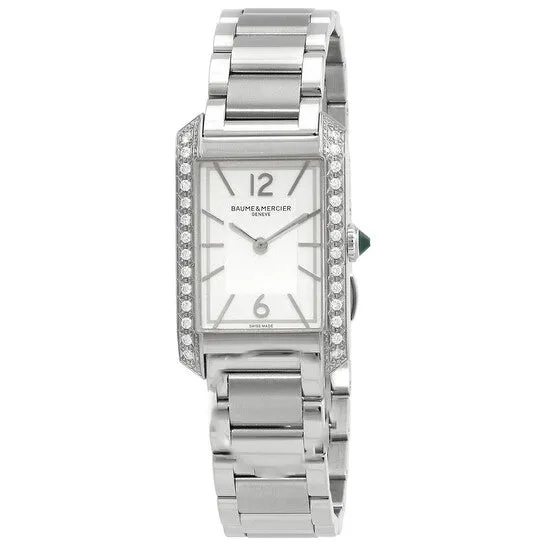 Original Baume et Mercier Hampton Quartz Diamond Silver Dial Ladies Watch 10631 JMS always Watches Original Baume et Mercier Hampton Quartz Diamond Silver Dial Ladies Watch 10631 JMS always Watches