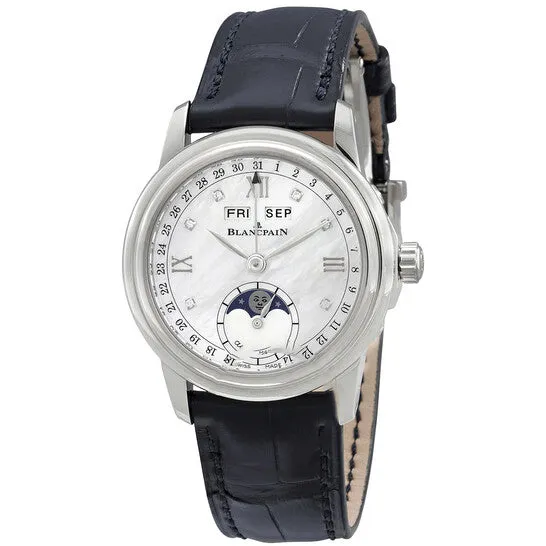 Original Blancpain Leman Automatic White Mother of Pearl Dial Ladies Watch 23601191A55B JMS always Watches Original Blancpain Leman Automatic White Mother of Pearl Dial Ladies Watch 23601191A55B JMS always Watches