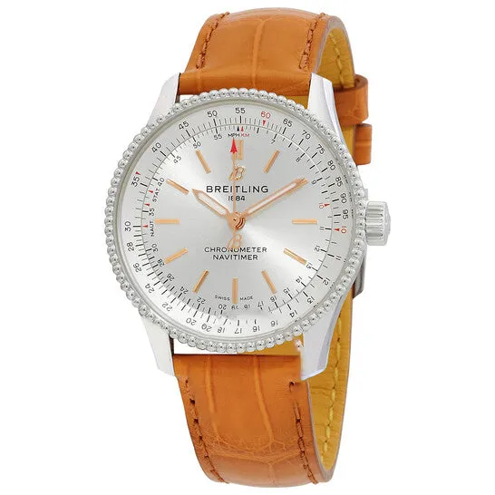 Original Breitling Navitimer Automatic Chronometer Silver Dial Ladies Watch A17395F41G1P3 JMS always Watches Original Breitling Navitimer Automatic Chronometer Silver Dial Ladies Watch A17395F41G1P3 JMS always Watches