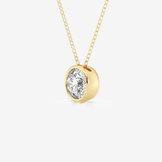 Original Brilliant Diamond 150 cttw 14KT Yellow Gold Bezel Setting RoundCut Lab Grown Diamond Pendant Necklace for WomenVS2 JMS always Necklaces Original Brilliant Diamond 150 cttw 14KT Yellow Gold Bezel Setting RoundCut Lab Grown Diamond Pendant Necklace for WomenVS2 JMS always Necklaces