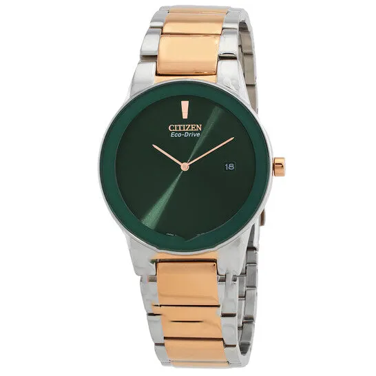 Original Citizen EcoDrive Green Dial TwoTone Mens Watch AU106485X JMS always Rings Original Citizen EcoDrive Green Dial TwoTone Mens Watch AU106485X JMS always Rings