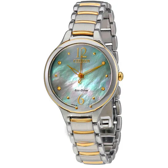 Original Citizen L Mother Of Pearl Dial Ladies Two Tone Watch EM055458N JMS always Rings Original Citizen L Mother Of Pearl Dial Ladies Two Tone Watch EM055458N JMS always Rings