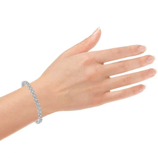 Original Diamond Muse 050 cttw White Gold Over Sterling Silver Diamond Fashion Bracelet JMS always Bracelets Original Diamond Muse 050 cttw White Gold Over Sterling Silver Diamond Fashion Bracelet JMS always Bracelets