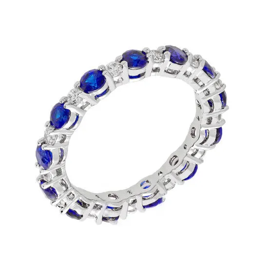 Original Elegant Confetti Womens 18K White Gold Plated Blue CZ Simulated Diamond Stackable Eternity Ring JMS always Rings Original Elegant Confetti Womens 18K White Gold Plated Blue CZ Simulated Diamond Stackable Eternity Ring JMS always Rings