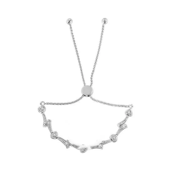 Original Haus of Brilliance 925 Sterling Silver Diamond Accent Heart and Wave Link Bolo Bracelet IJ Color I2I3 Clarity 6 to 9 Adjustable JMS always Bracelets Original Haus of Brilliance 925 Sterling Silver Diamond Accent Heart and Wave Link Bolo Bracelet IJ Color I2I3 Clarity 6 to 9 Adjustable JMS always Bracelets