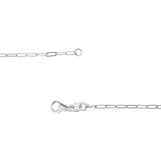 Original Haus of Brilliance Unisex Solid 14K White Gold 15mm Paperclip Chain Necklace 18 Inches JMS always Necklaces Original Haus of Brilliance Unisex Solid 14K White Gold 15mm Paperclip Chain Necklace 18 Inches JMS always Necklaces
