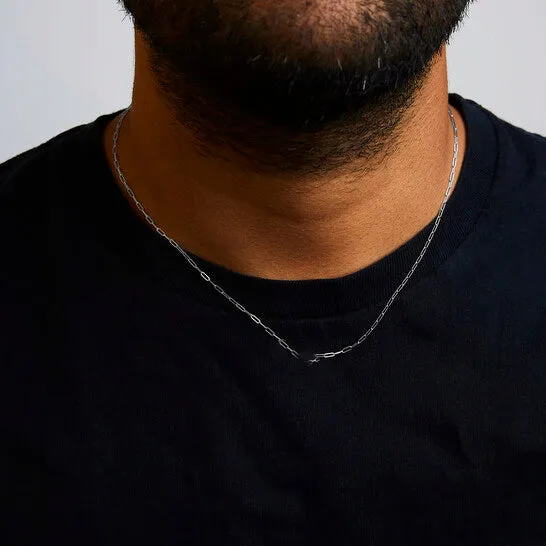 Original Haus of Brilliance Unisex Solid 14K White Gold 15mm Paperclip Chain Necklace 18 Inches JMS always Necklaces Original Haus of Brilliance Unisex Solid 14K White Gold 15mm Paperclip Chain Necklace 18 Inches JMS always Necklaces