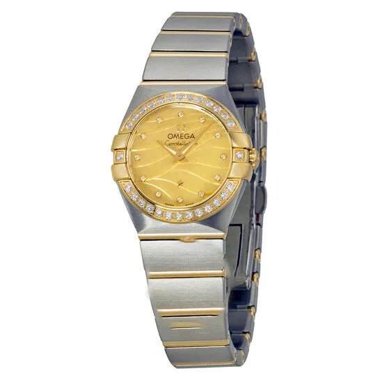 Original Omega Constellation Champagne Mother of Pearl Dial Steel and Yellow Gold Diamond Ladies Watch 12325246057001 JMS always Necklaces Original Omega Constellation Champagne Mother of Pearl Dial Steel and Yellow Gold Diamond Ladies Watch 12325246057001 JMS always Necklaces