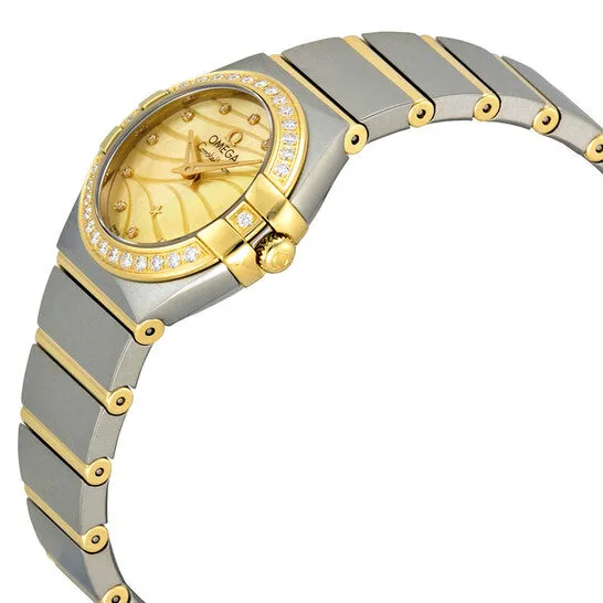 Original Omega Constellation Champagne Mother of Pearl Dial Steel and Yellow Gold Diamond Ladies Watch 12325246057001 JMS always Necklaces Original Omega Constellation Champagne Mother of Pearl Dial Steel and Yellow Gold Diamond Ladies Watch 12325246057001 JMS always Necklaces