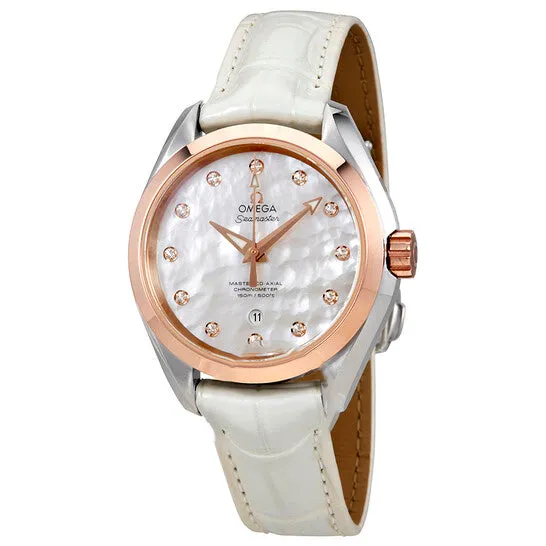 Original Omega Seamaster Aqua Terra Automatic Mother of Pearl Dial Ladies Watch 23123342055001 JMS always Watches Original Omega Seamaster Aqua Terra Automatic Mother of Pearl Dial Ladies Watch 23123342055001 JMS always Watches