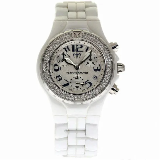 Original Preowned Technomarine Technodiamond Chronograph Silver Dial Ladies Watch DTC55C JMS always Watches Original Preowned Technomarine Technodiamond Chronograph Silver Dial Ladies Watch DTC55C JMS always Watches