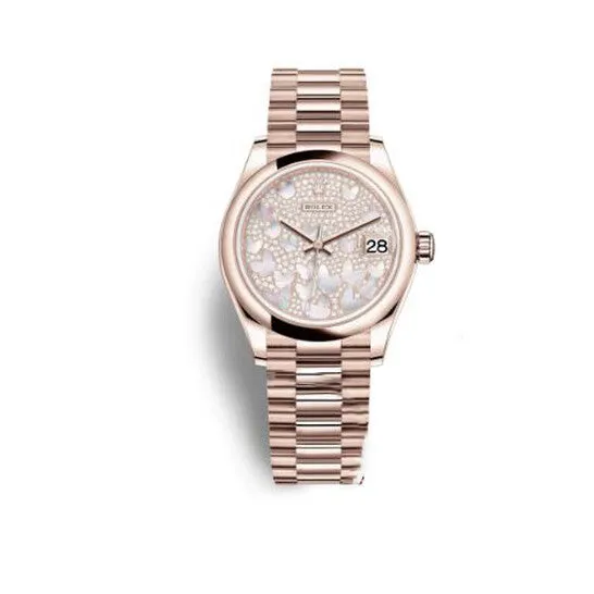 Original Rolex Datejust 31 Mother of Pearl Diamond Pave Dial Ladies 18 ct Everose Gold President Watch 278245PAVEP JMS always Watches Original Rolex Datejust 31 Mother of Pearl Diamond Pave Dial Ladies 18 ct Everose Gold President Watch 278245PAVEP JMS always Watches
