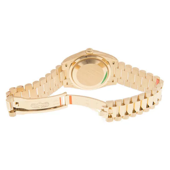 Original Rolex DayDate 36 Mother of Pearl Diamond Automatic 18kt Yellow Gold President Watch 128238MDP JMS always Necklaces Original Rolex DayDate 36 Mother of Pearl Diamond Automatic 18kt Yellow Gold President Watch 128238MDP JMS always Necklaces
