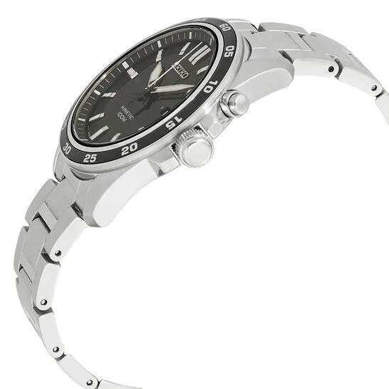 Original Seiko Kinetic Black Dial Stainless Steel Mens Watch SKA785 JMS always Bracelets Original Seiko Kinetic Black Dial Stainless Steel Mens Watch SKA785 JMS always Bracelets