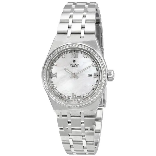 Original Tudor Royal Automatic Diamond White Mother of Pearl Dial Ladies Watch M283200001 JMS always Watches Original Tudor Royal Automatic Diamond White Mother of Pearl Dial Ladies Watch M283200001 JMS always Watches