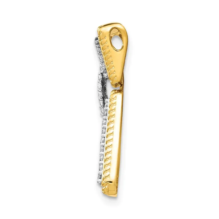 PreStyled Sets Goldia 14K Yellow Gold 13ct Real Diamond Geometric Chain Slide
