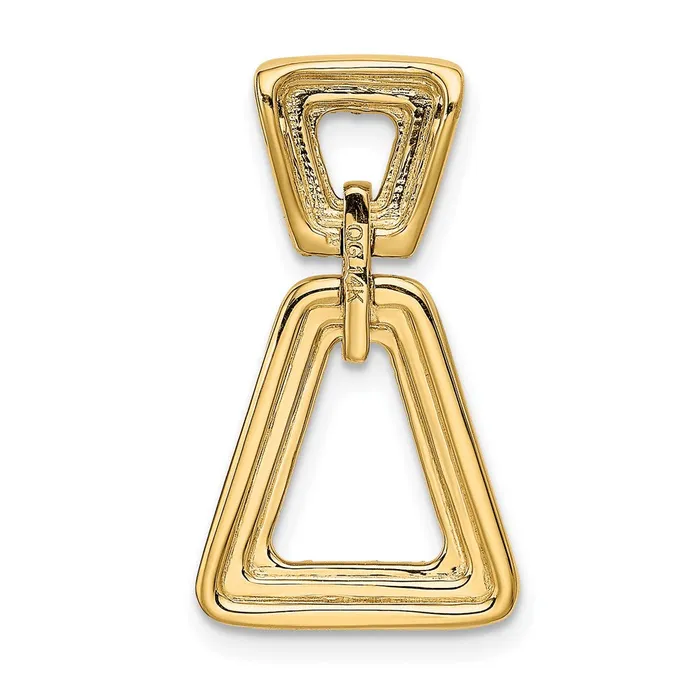 PreStyled Sets Goldia 14K Yellow Gold 13ct Real Diamond Geometric Chain Slide