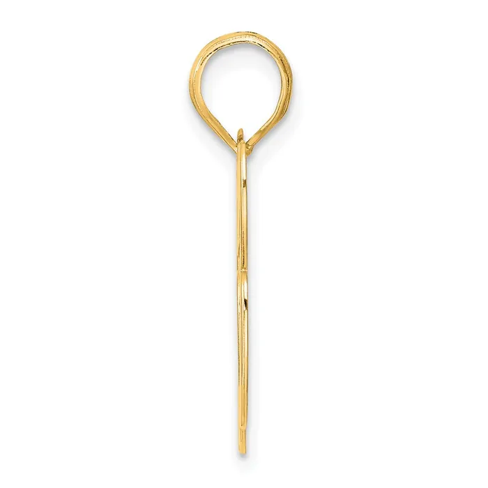 PreStyled Sets Goldia 14k Yellow Gold Polished Block Number 63 Pendant