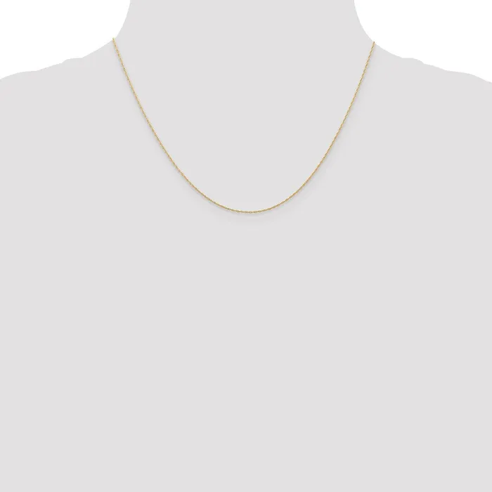 QGold Necklaces 14K Rose Gold 18 inch Carded 5mm Cable Rope with Spring Ring Clasp Chain Necklace QGold Necklaces 14K Rose Gold 18 inch Carded 5mm Cable Rope with Spring Ring Clasp Chain Necklace