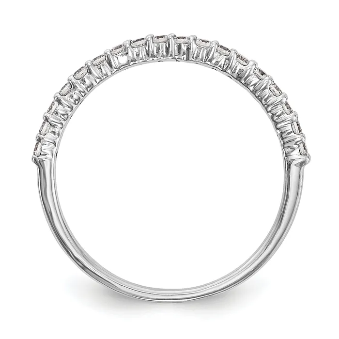 Rings 025ct CZ Solid Real 14k White Gold Wedding Wedding Band Ring Goldia