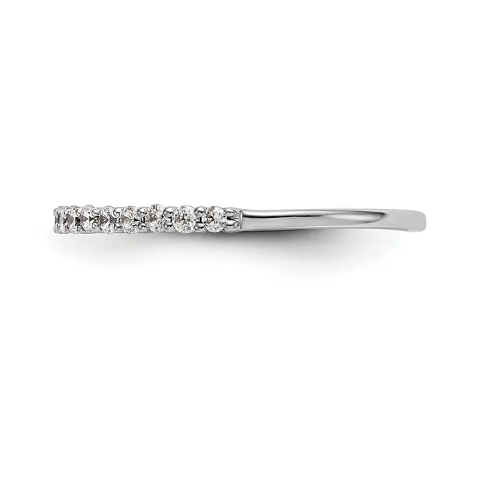 Rings 025ct CZ Solid Real 14k White Gold Wedding Wedding Band Ring Goldia