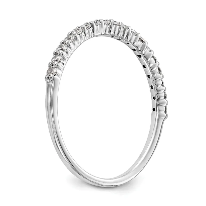 Rings 025ct CZ Solid Real 14k White Gold Wedding Wedding Band Ring Goldia