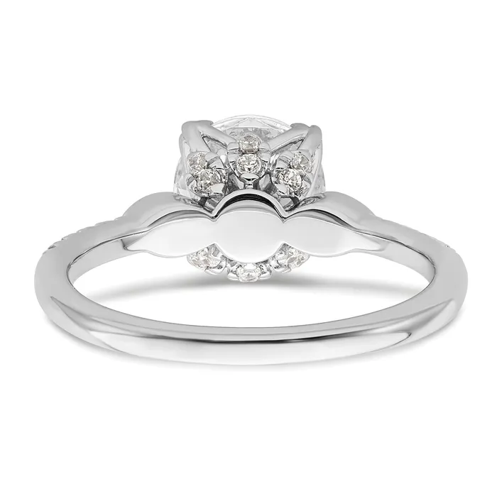 Rings 150ct CZ Solid Real 14k White Polish 1 12ct Round Engagement Dia Ring Goldia