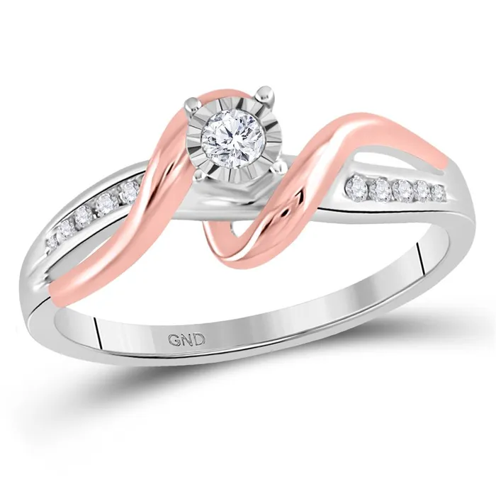 Rings 14k White Rosetone Gold Round Diamond Solitaire Bridal Engagement Ring 18 Cttw gndatlanta