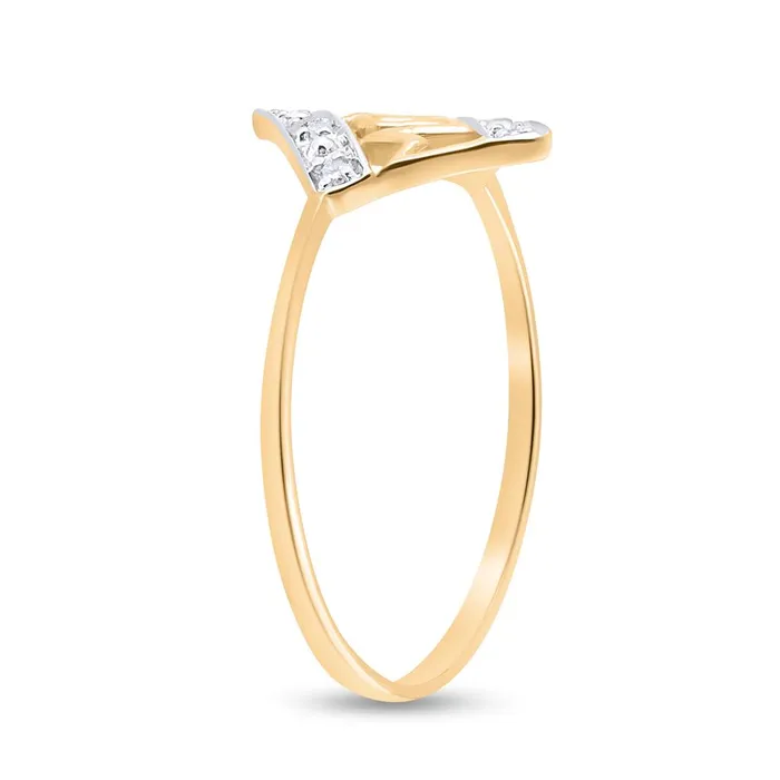 Rings gndatlanta 14k Yellow Gold Round Diamond Mom Mother Accent Ring 120 Cttw