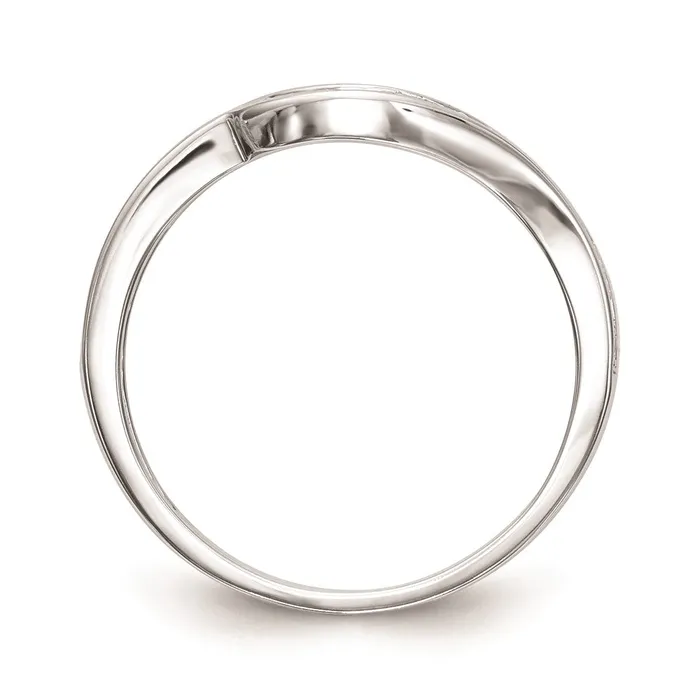 Rings Goldia 022ct CZ Solid Real 14K White Gold Wedding Wedding Band Ring