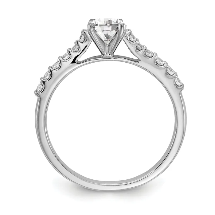 Rings Goldia 050ct CZ Solid Real 14K White Gold Engagement Ring