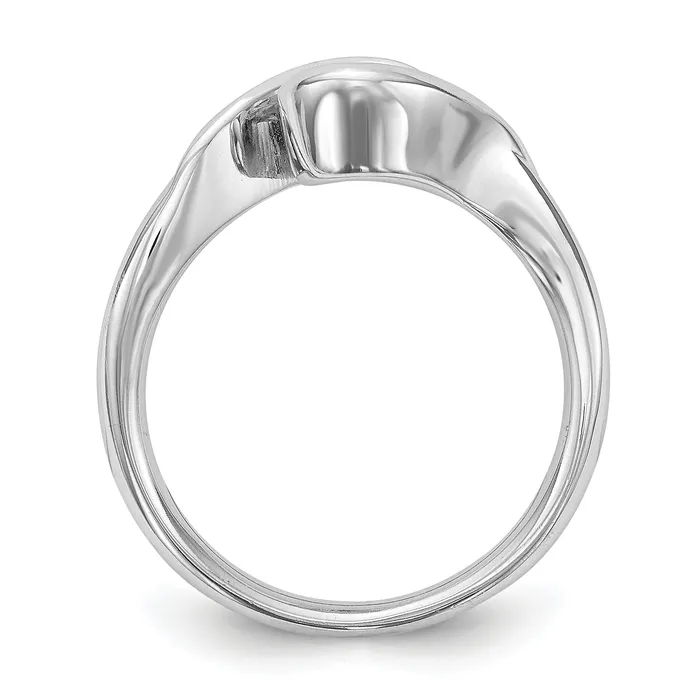 Rings Goldia 100ct CZ Solid Real 14K White Gold Round Bezel Set Solitaire Engagement Ring Engagement Polished