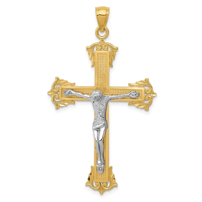 Rings Goldia 14k Twotone Gold Crucifix Pendant