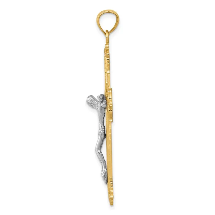 Rings Goldia 14k Twotone Gold Crucifix Pendant