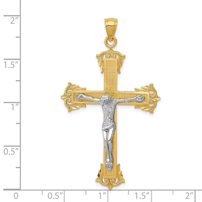 Rings Goldia 14k Twotone Gold Crucifix Pendant