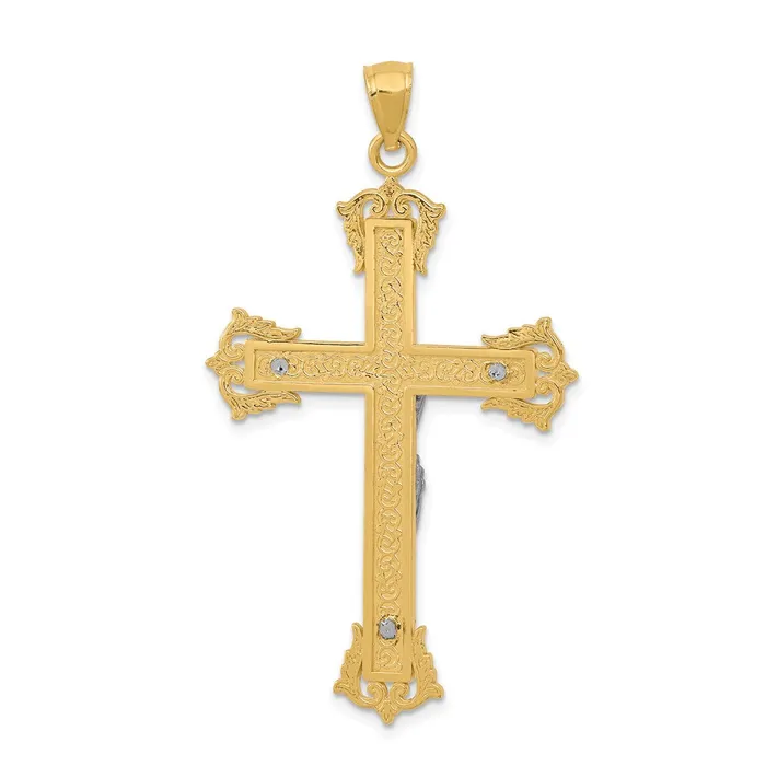 Rings Goldia 14k Twotone Gold Crucifix Pendant