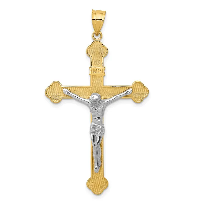 Rings Goldia 14k Twotone Gold INRI Crucifix Pendant