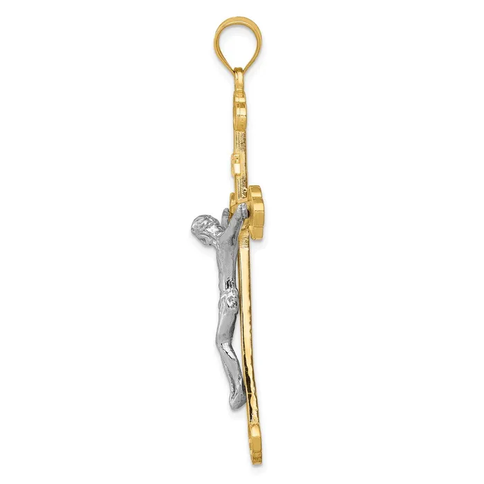 Rings Goldia 14k Twotone Gold INRI Crucifix Pendant