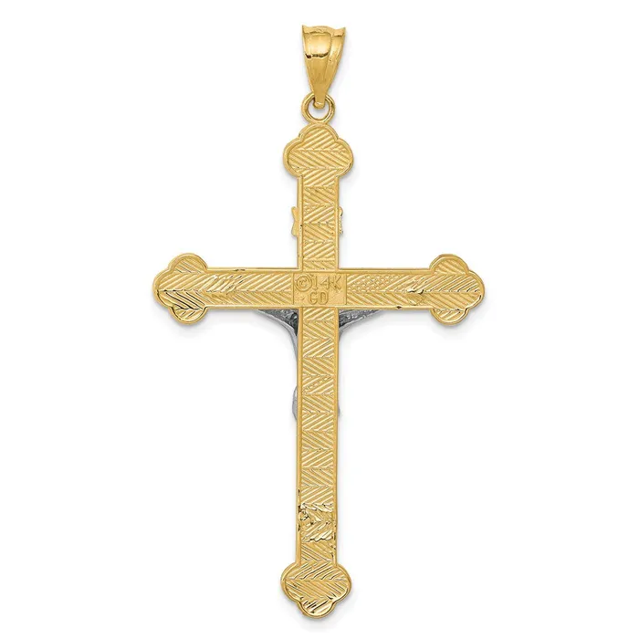 Rings Goldia 14k Twotone Gold INRI Crucifix Pendant