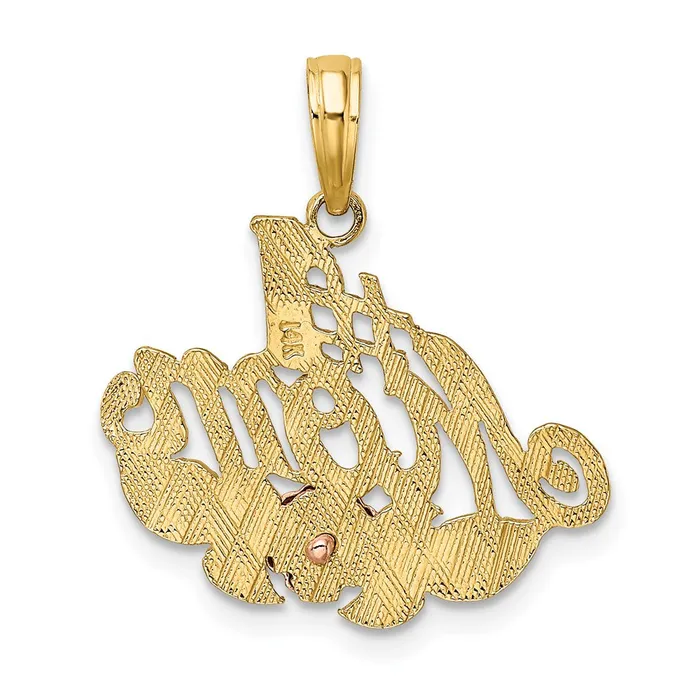 Rings Goldia 14k Twotone Gold wWhite Rhodium 1 MOM wFlower Charm
