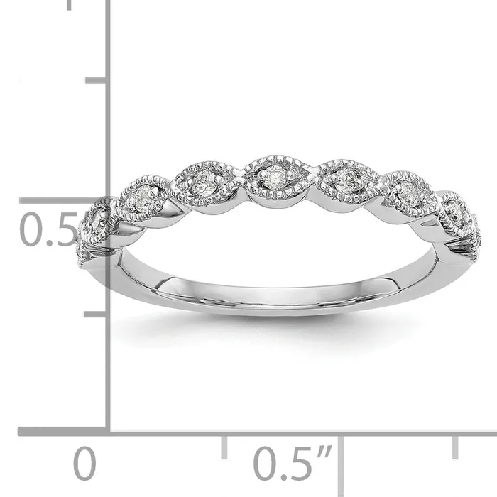 Rings Goldia 14k White Gold 110 Ct Lab Grown Diamond VSSI G Fashion Band Ring
