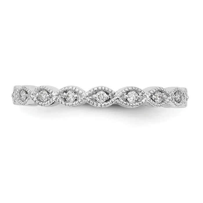 Rings Goldia 14k White Gold 110 Ct Lab Grown Diamond VSSI G Fashion Band Ring
