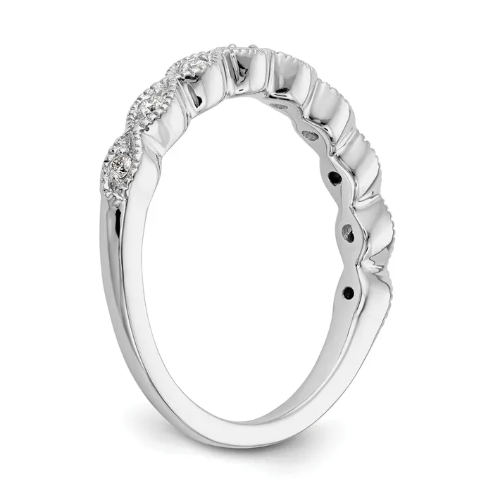 Rings Goldia 14k White Gold 110 Ct Lab Grown Diamond VSSI G Fashion Band Ring