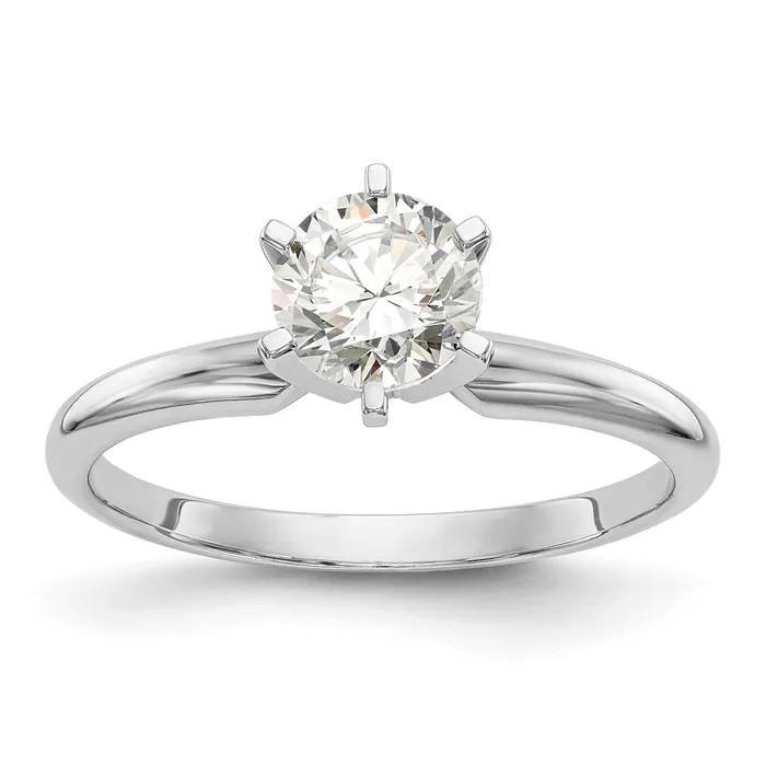 Rings Goldia 14k White Gold 14 Ct Round VSSI GH Lab Grown Diamond Solitaire Lightweight HalfRound 6 Prong Ring Rings Goldia 14k White Gold 14 Ct Round VSSI GH Lab Grown Diamond Solitaire Lightweight HalfRound 6 Prong Ring