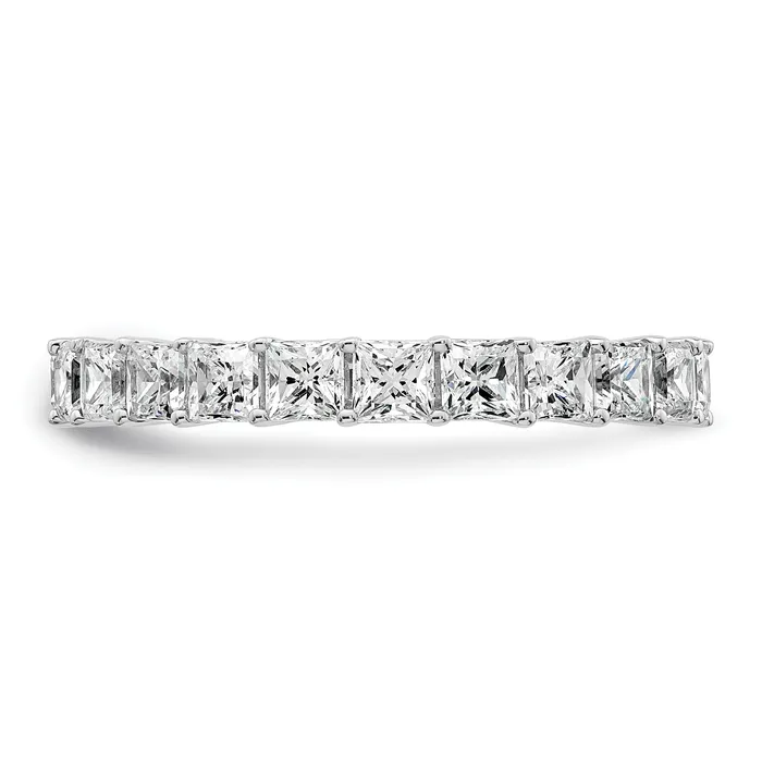 Rings Goldia 14k White Gold 14KW Princess Lab Grown Diamond VSSI G Eternity Band Ring