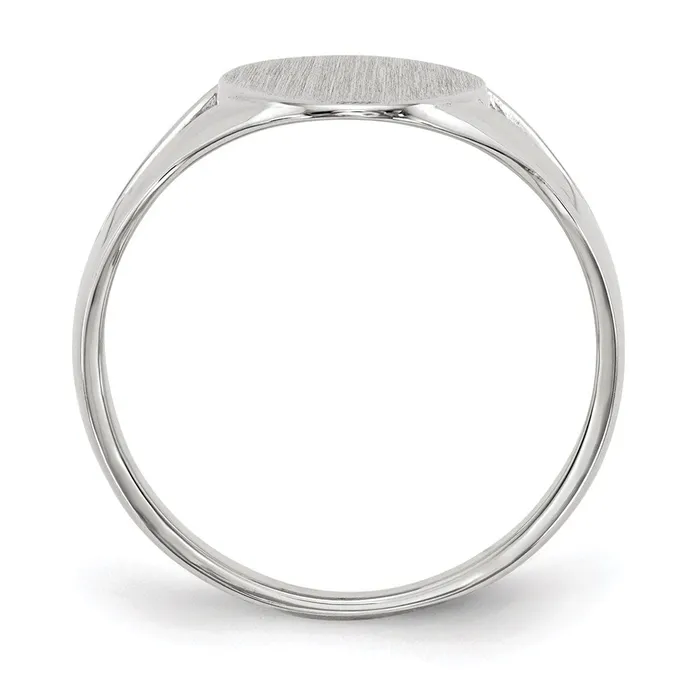 Rings Goldia 14k White Gold 170x90mm Closed Back Signet Ring