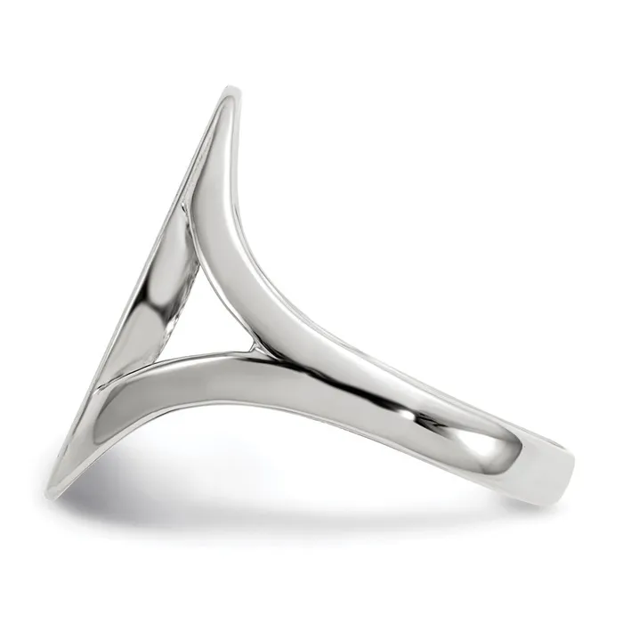 Rings Goldia 14k White Gold 170x90mm Closed Back Signet Ring