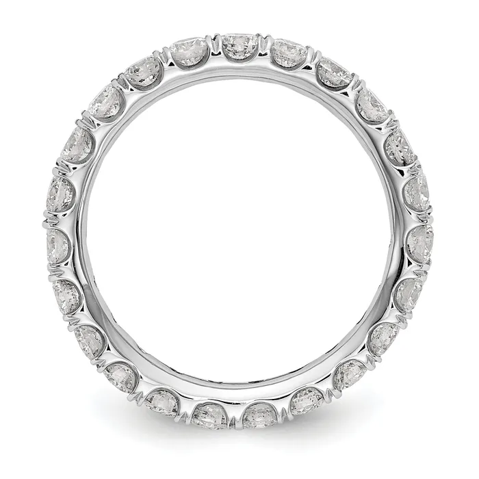 Rings Goldia 14k White Gold 2 Ct Lab Grown Diamond VSSI G Shared Prong Eternity Band Ring