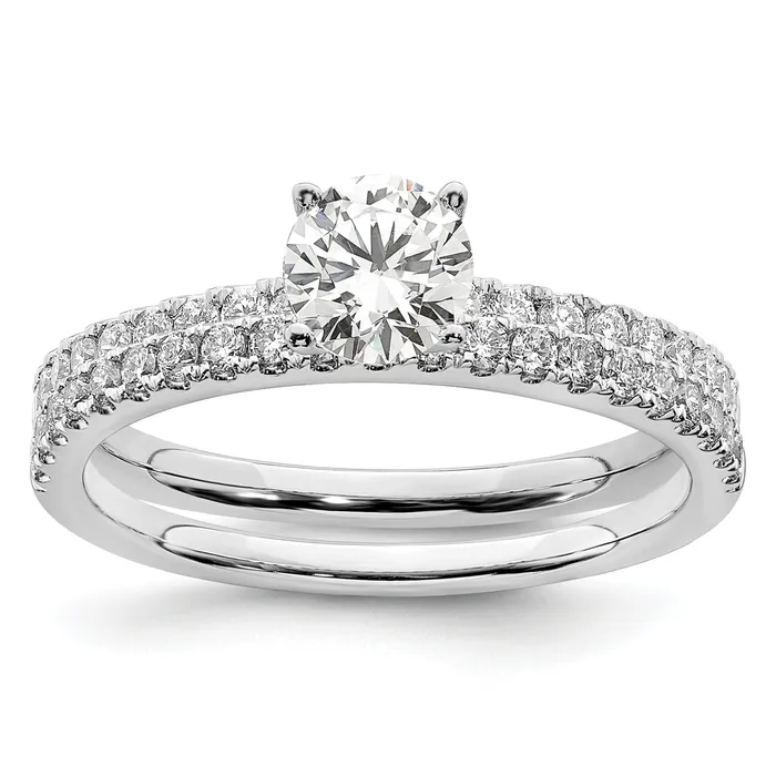 Rings Goldia 14k White Gold 34 Ct Lab Grown Diamond VSSI G Round Engagement Ring
