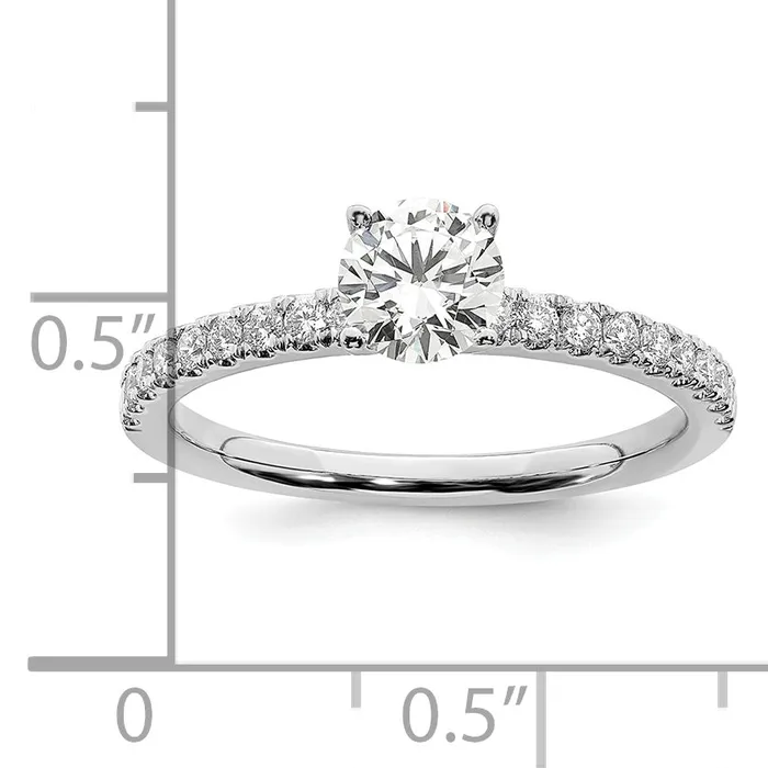 Rings Goldia 14k White Gold 34 Ct Lab Grown Diamond VSSI G Round Engagement Ring